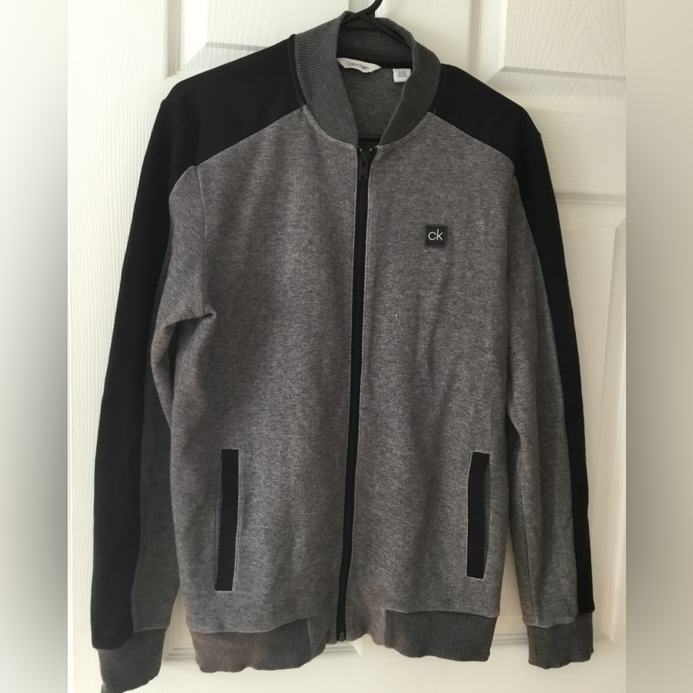 Calvin Klein zippered sweater.